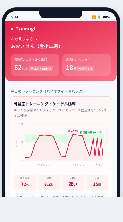 Tsumugi の画面イメージ