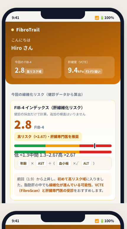 FibroTrail の画面イメージ