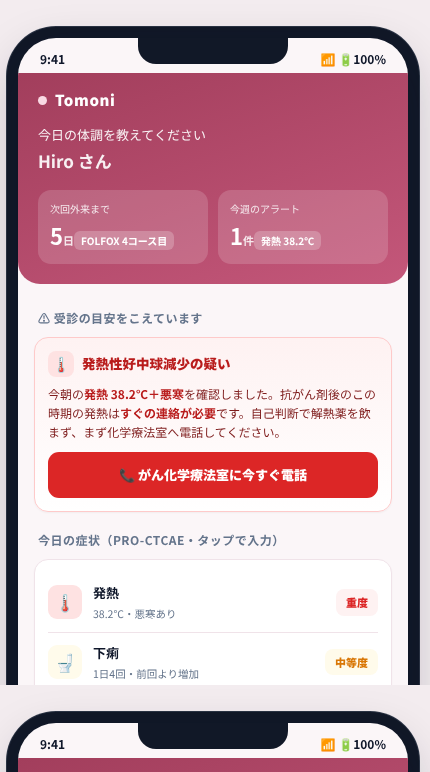 Tomoni の画面イメージ