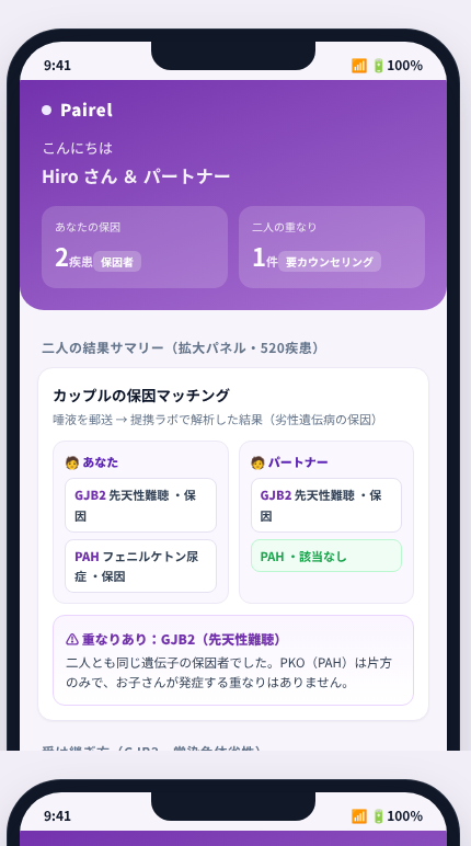 Pairel の画面イメージ