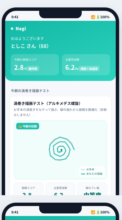 Nagi の画面イメージ